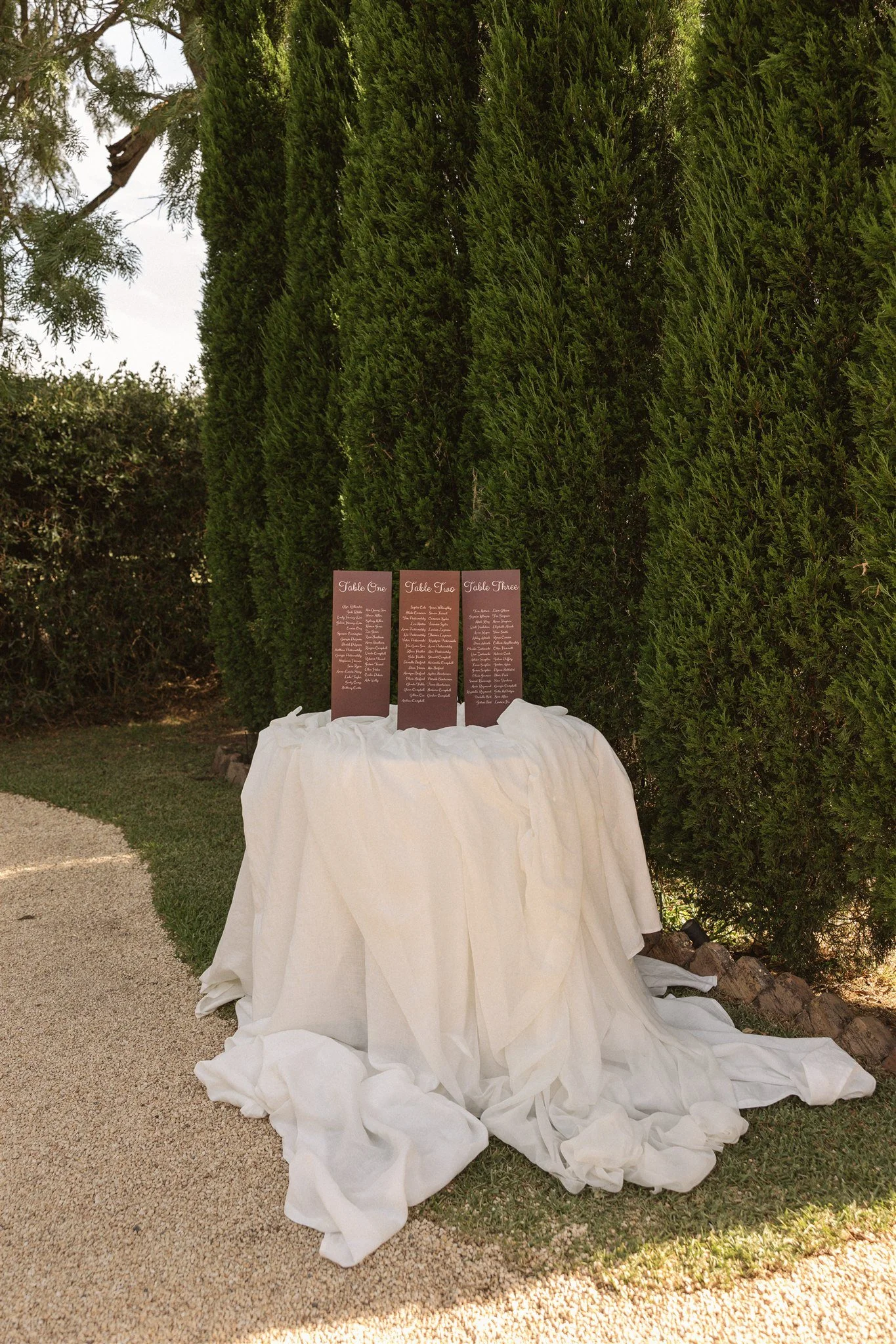 seating chart for wedding idea