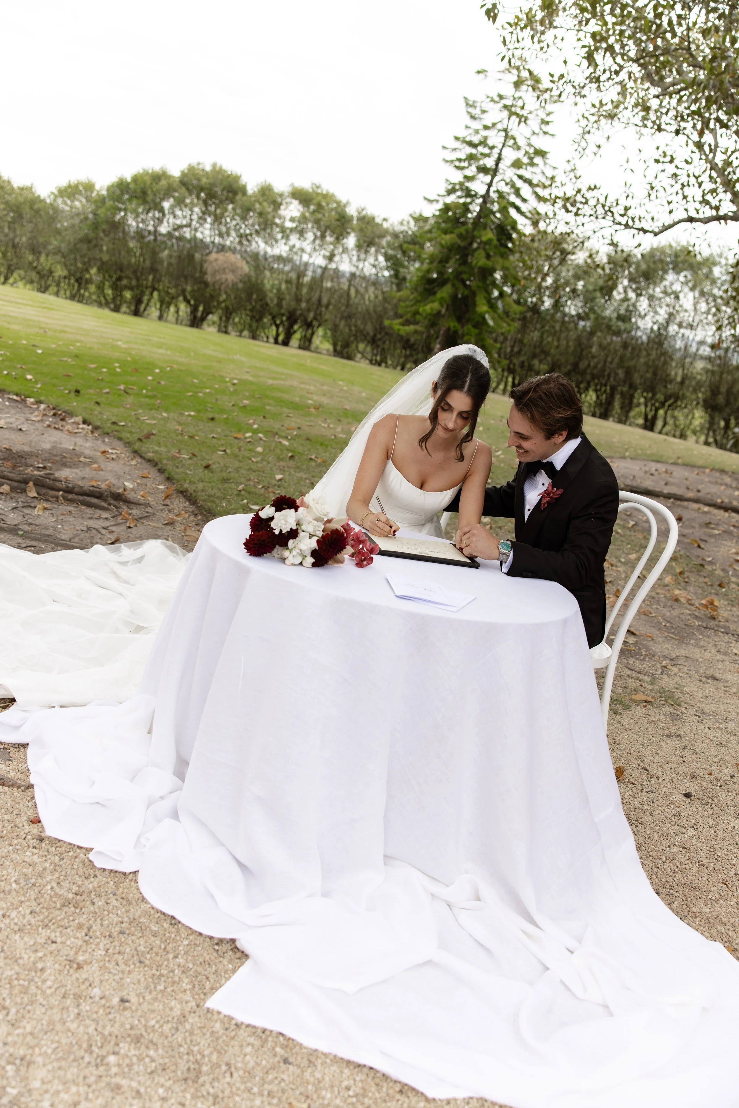 wedding at wallalong house