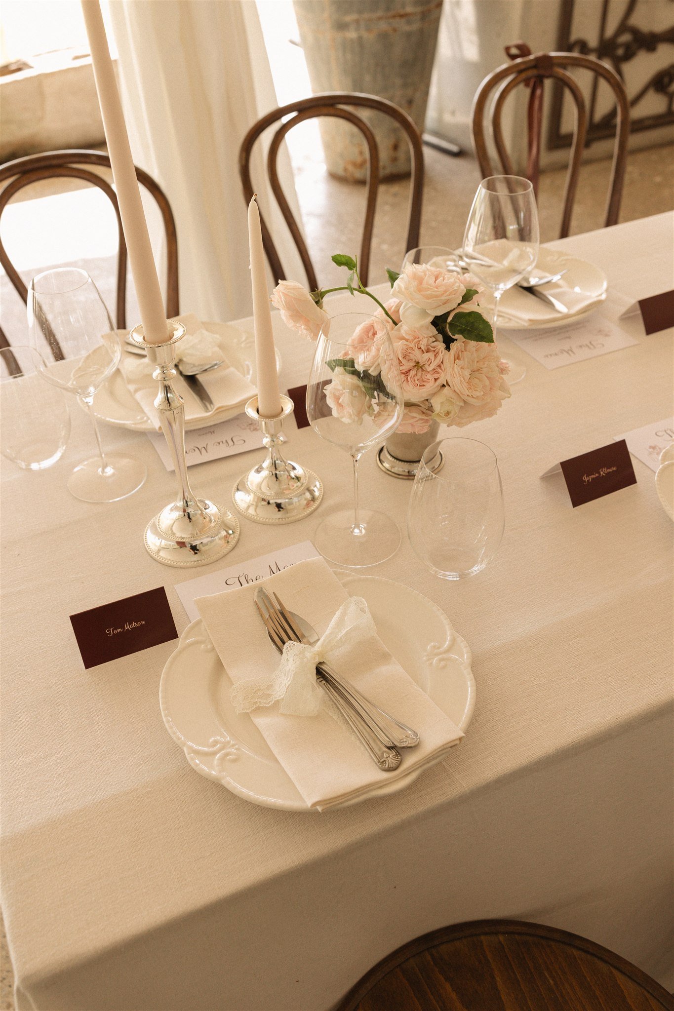 Hall of flame vintage silver candle holders