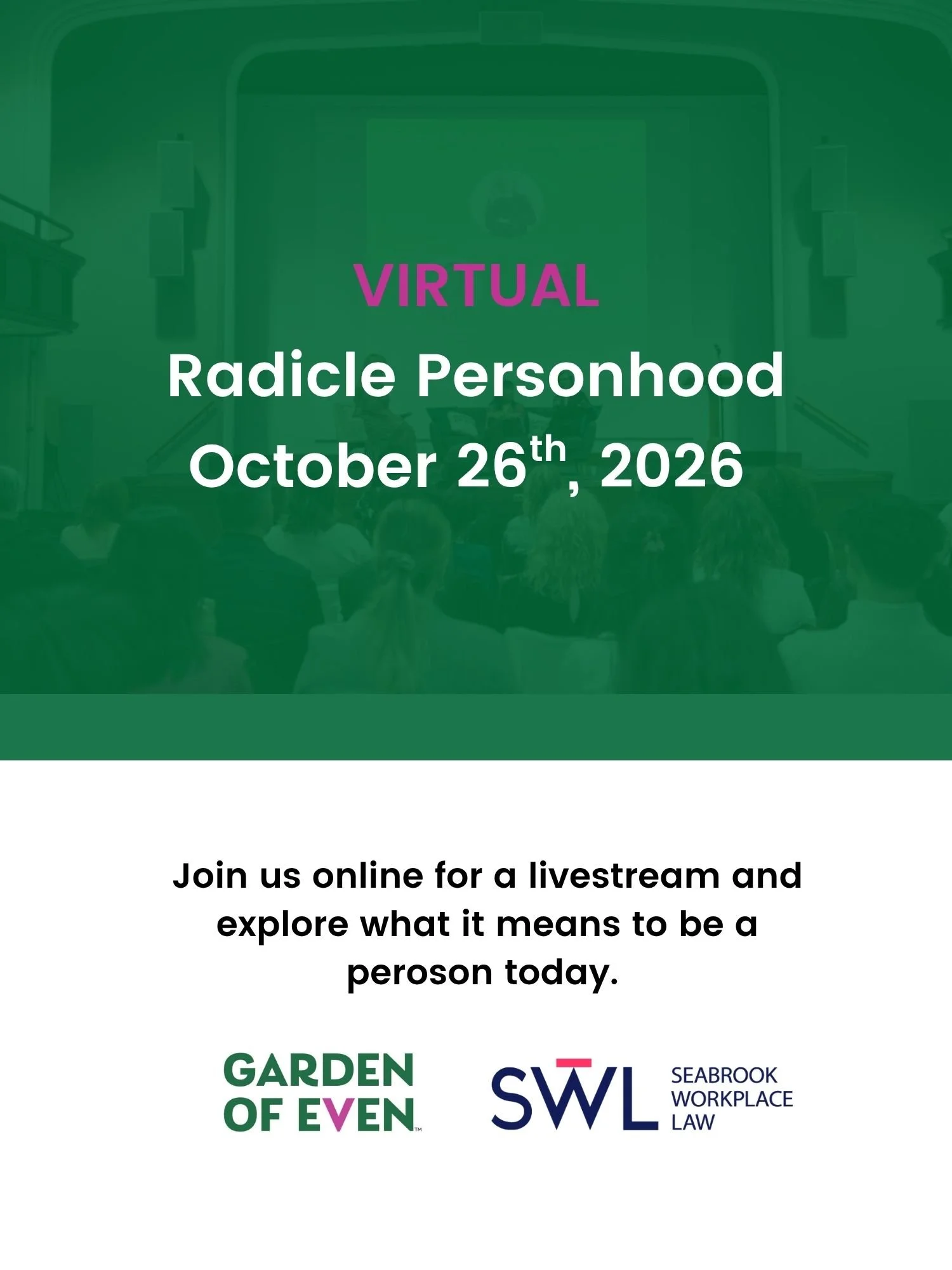 Virtual: Radicle Personhood: Persons Day Seminar and Celebration
