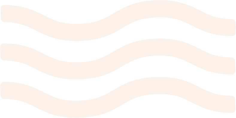 Three wavy white lines