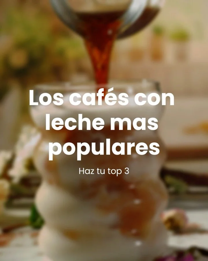 Cada caf&eacute; con leche tiene su estilo, Cual es tu favorito? ☕️🙌