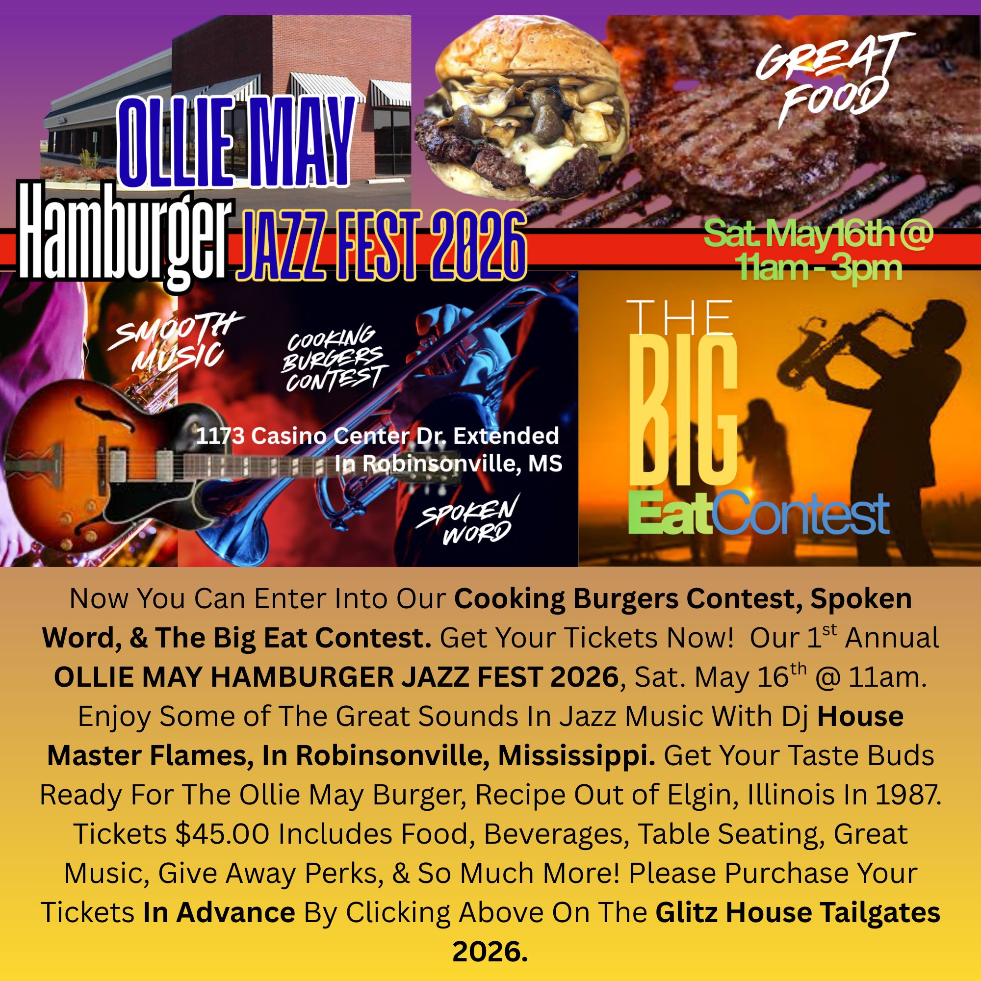 Week #3  OLLIE MAY HAMBURGER FEST 2026