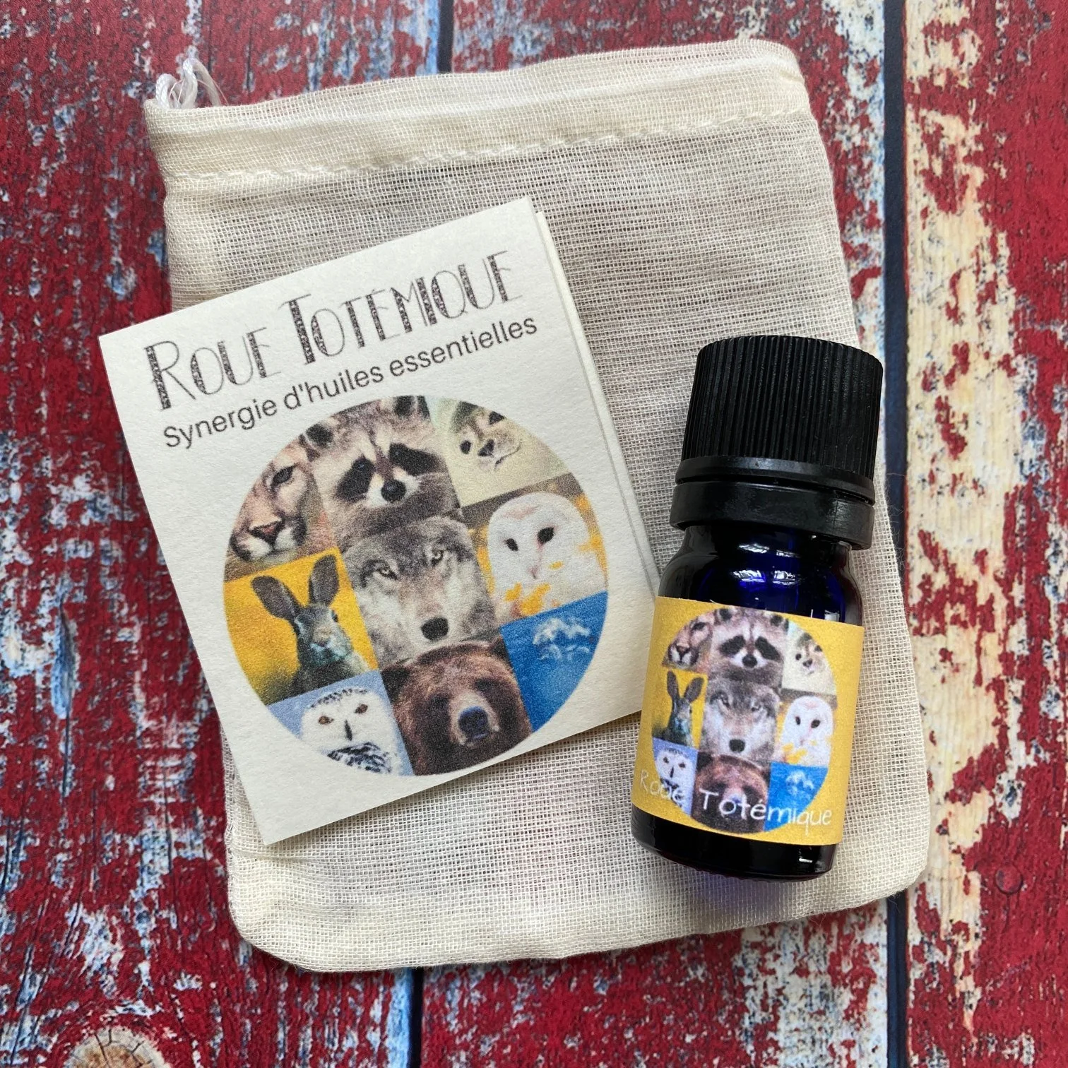 synergie d'huiles essentielles roue totemique