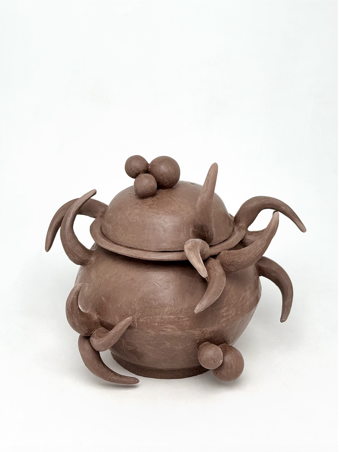  secondary burial jar for my past life (put to rest) , 2026, earthenware,
L 20 cm x H 25 cm x W 23 cm
