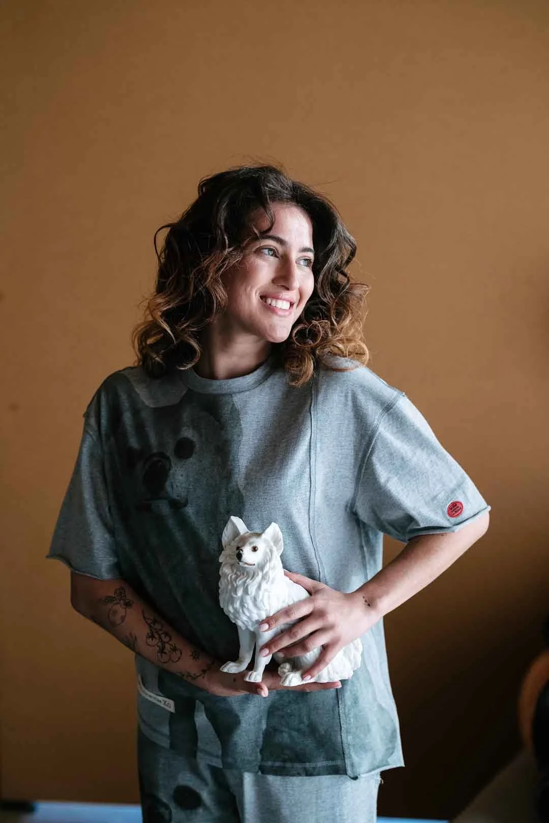 CIR00144 PATCH, FEATURING THE LITTLE WHITE DOG