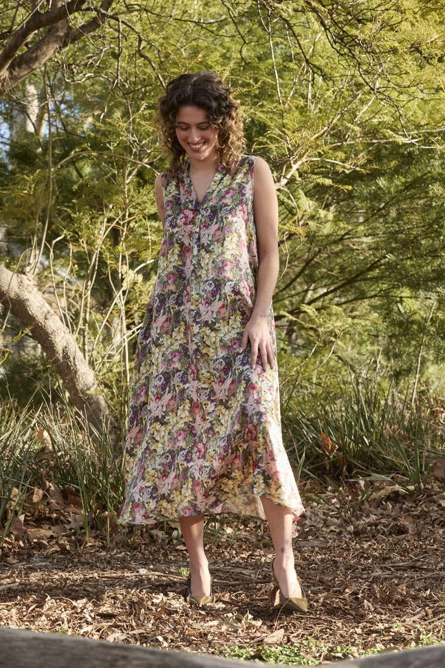 DTY00105 DAHLIA DRESS,
MODEL'S OWN SHOES