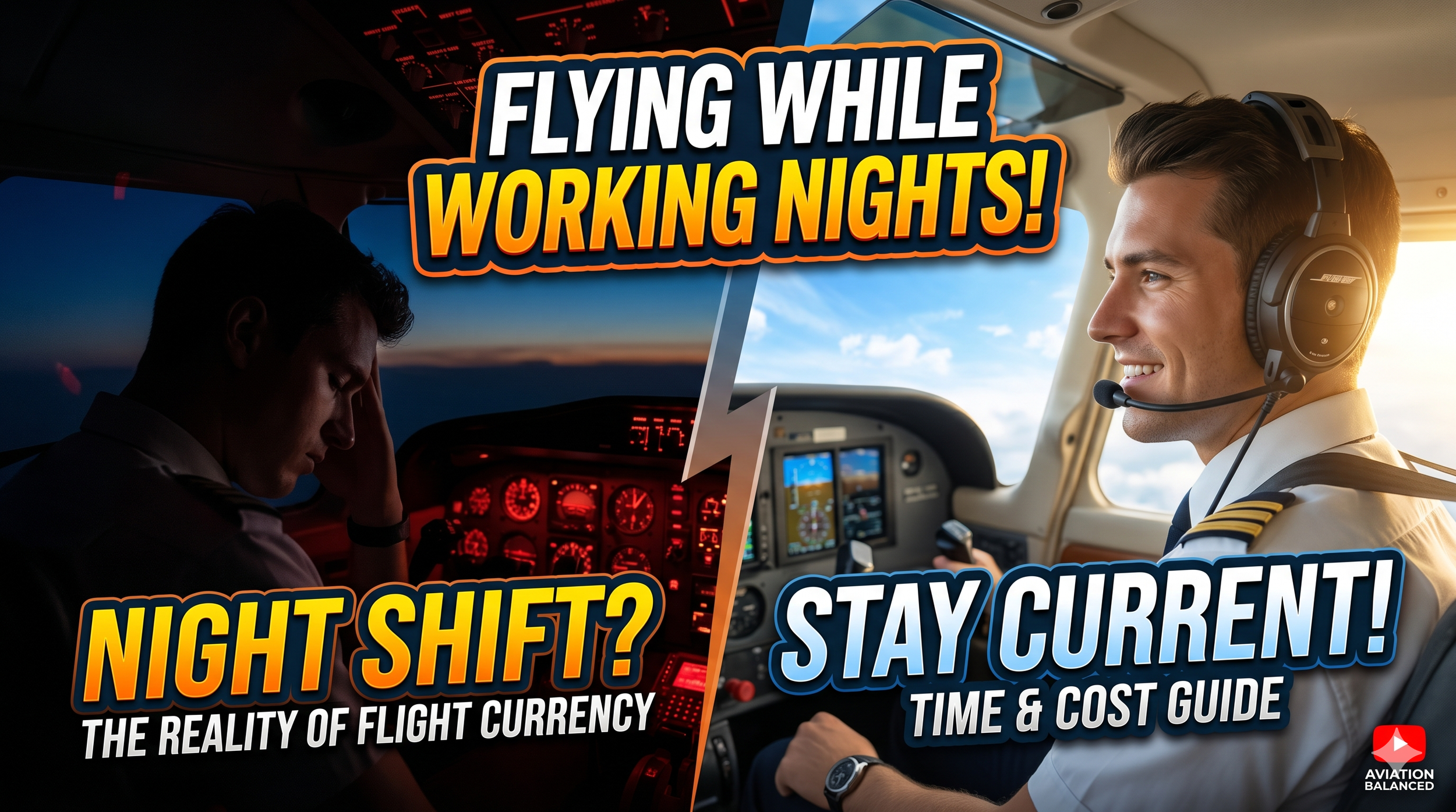 Balancing the Skies: Flying While Working Nights