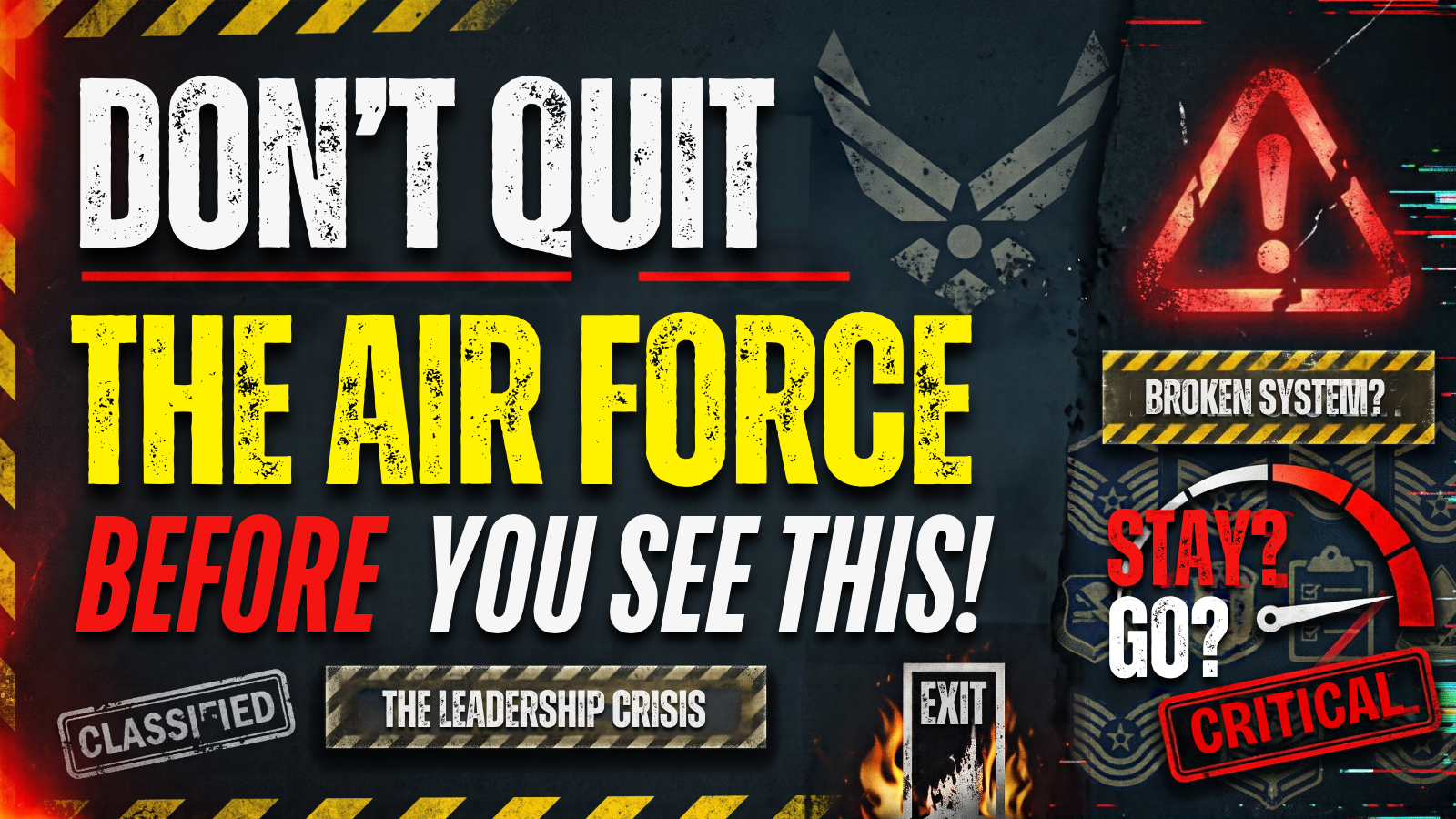 Why Good Airmen Walk: The Air Force Leadership Crisis