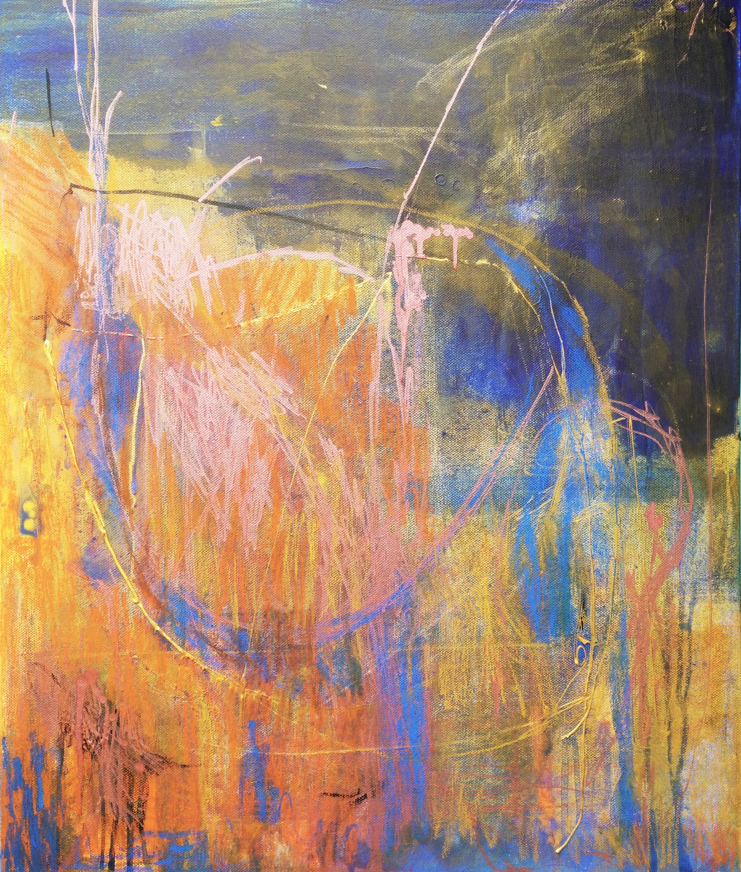 Jenny Davis_Deep Blue Walking_Mixed Media_60x40x4cm.jpg