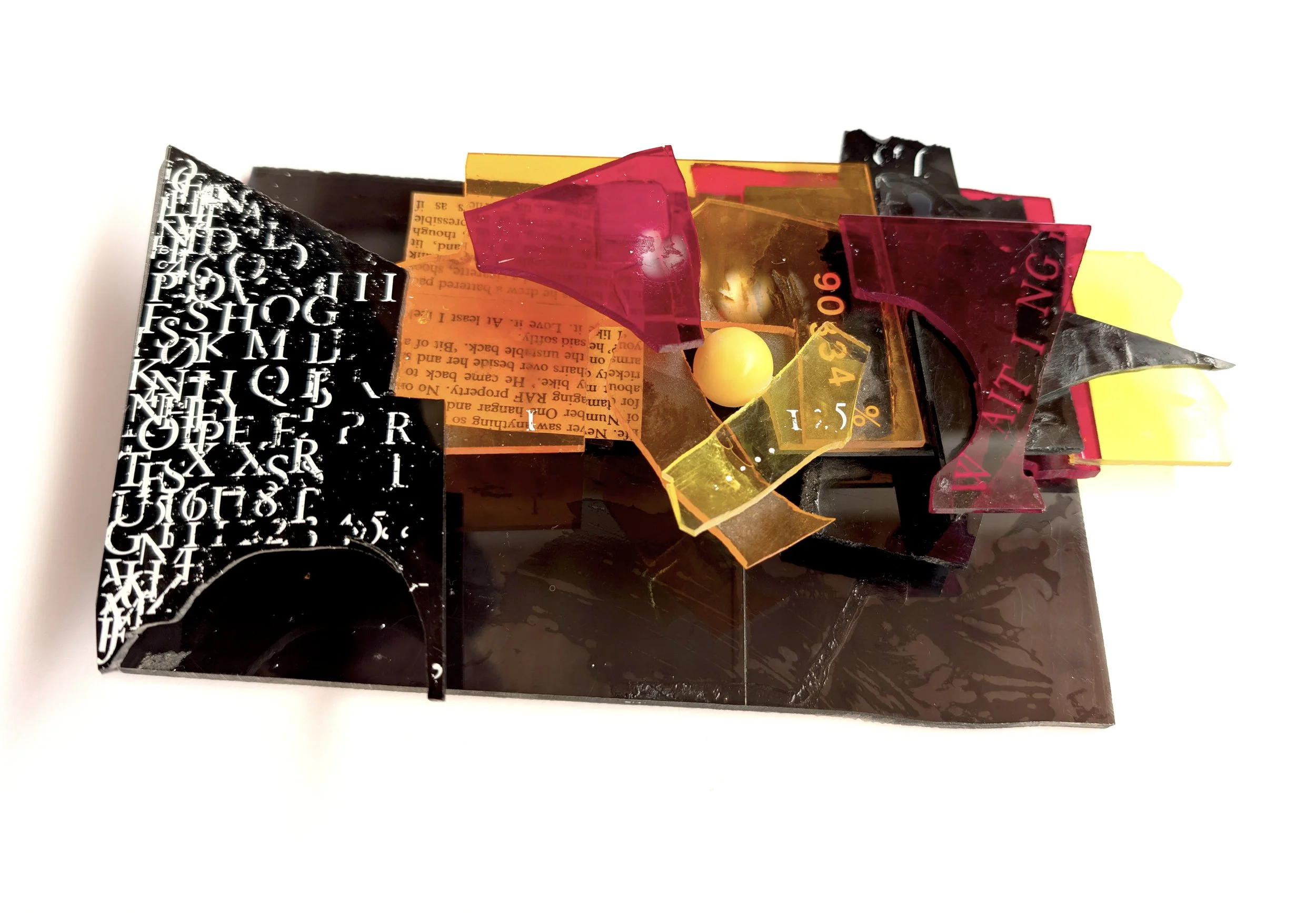 Jenny Davis_90334_Perspex vintage paper text toy__2006_angle.jpg