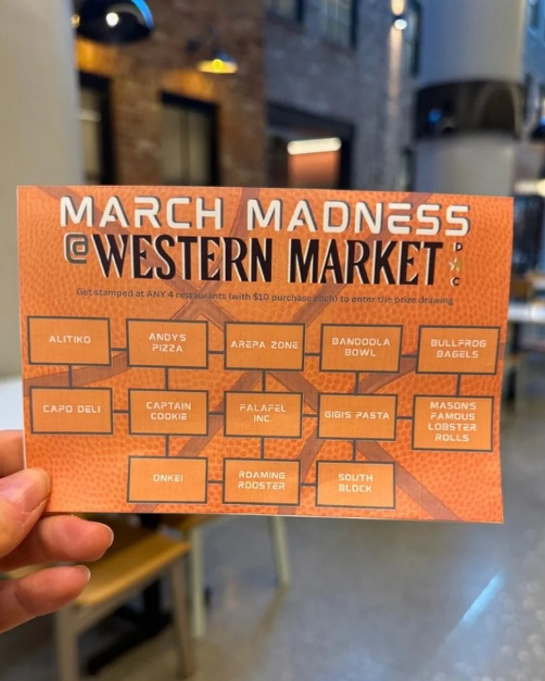 ONE WEEK LEFT ⏰
Your shot at a Western Market gift card is still in play.

Grab a stamp card from any participating stall, spend $10 at 4 spots, and turn it in by March 31 to enter.

🏀 4 stamps.
🏀 1 entry.
🏀 2 winners.

Who&rsquo;s finishing their