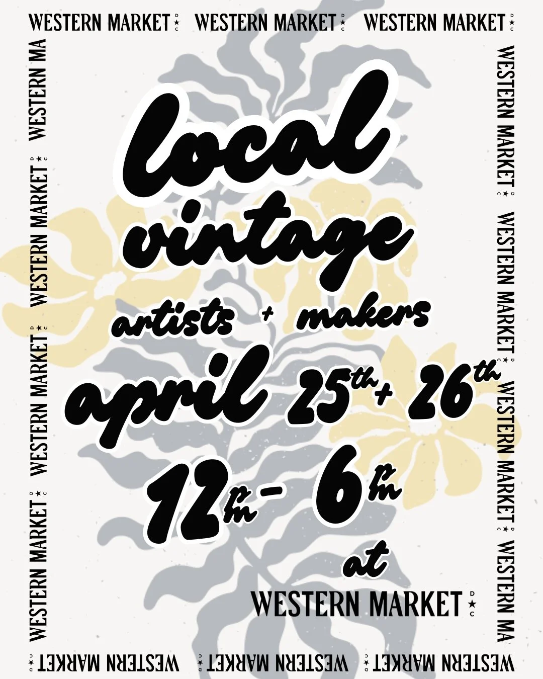 Join us THIS Saturday &amp; Sunday, 12&ndash;6PM at Western Market for our Makers Market with @whatshappeningDMV

Shop handmade goods and vintage pieces, discover your new favorite artist, and so much more. Whether you're browsing or buying, there's 
