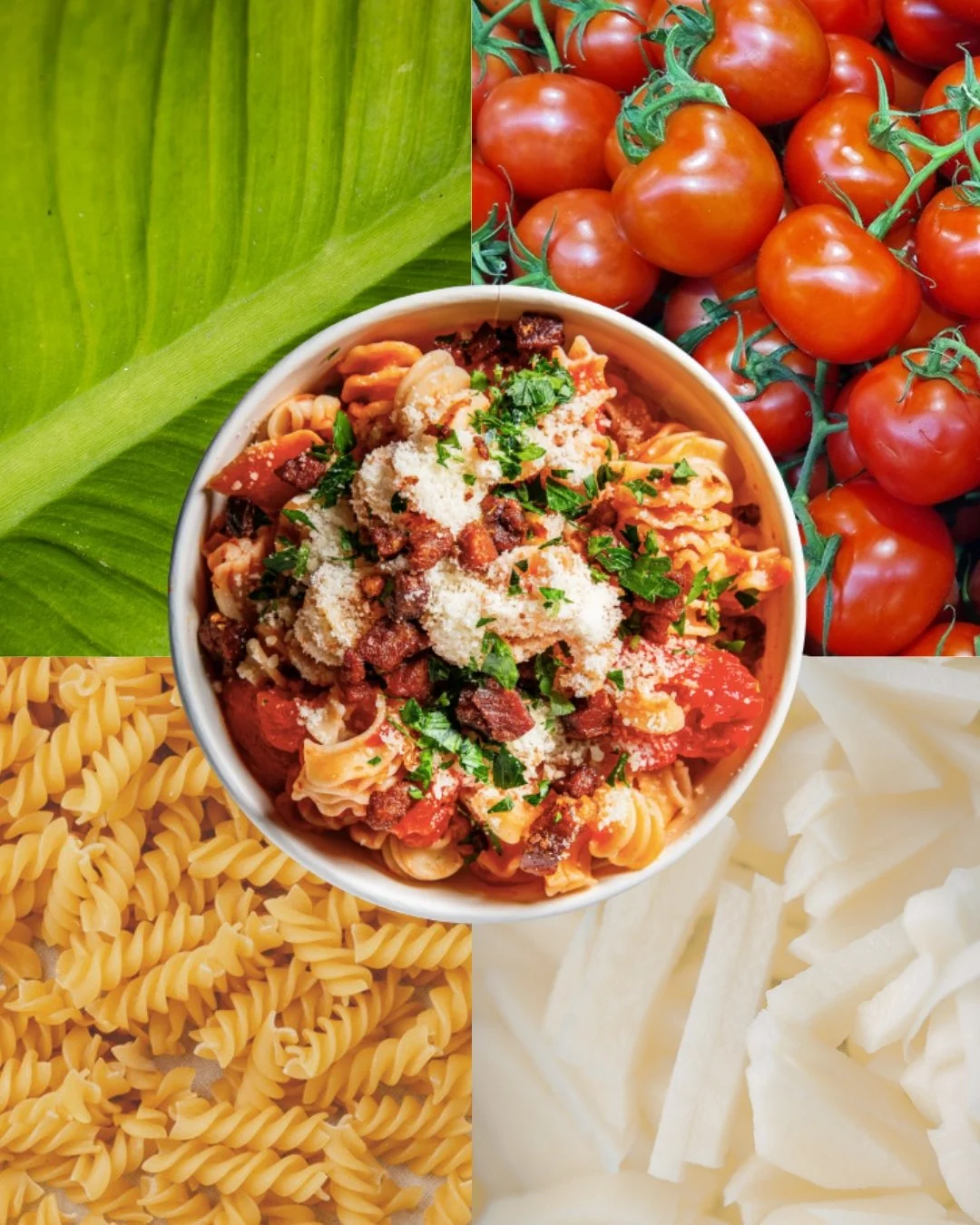 Handmade pasta + fresh ingredients = amore 🍝❤️