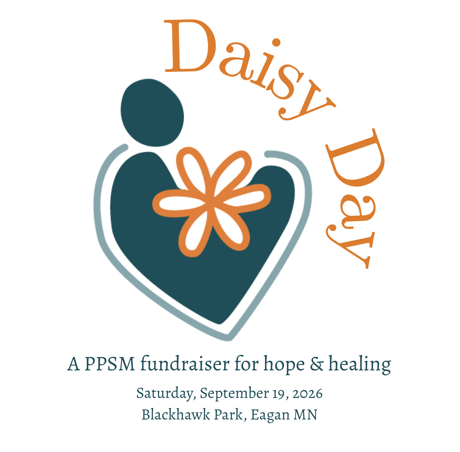The PPSM logo encompassed by the words Daisy Day. Text includes information about the date and location for the event.