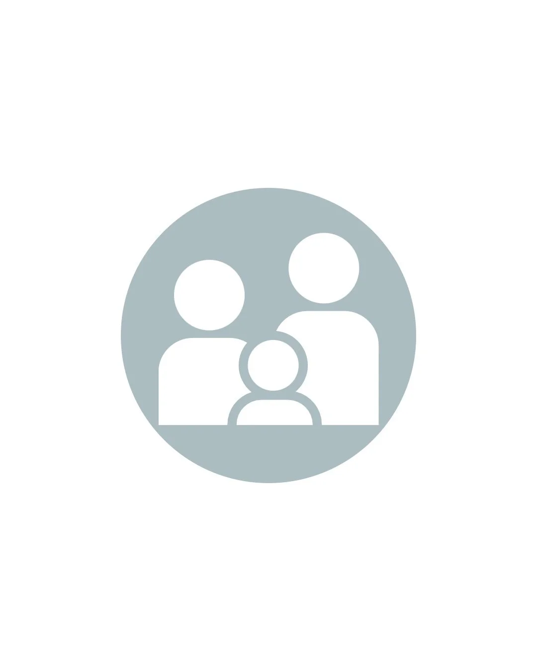 Google account profile icon representing a family with both adults and a child.