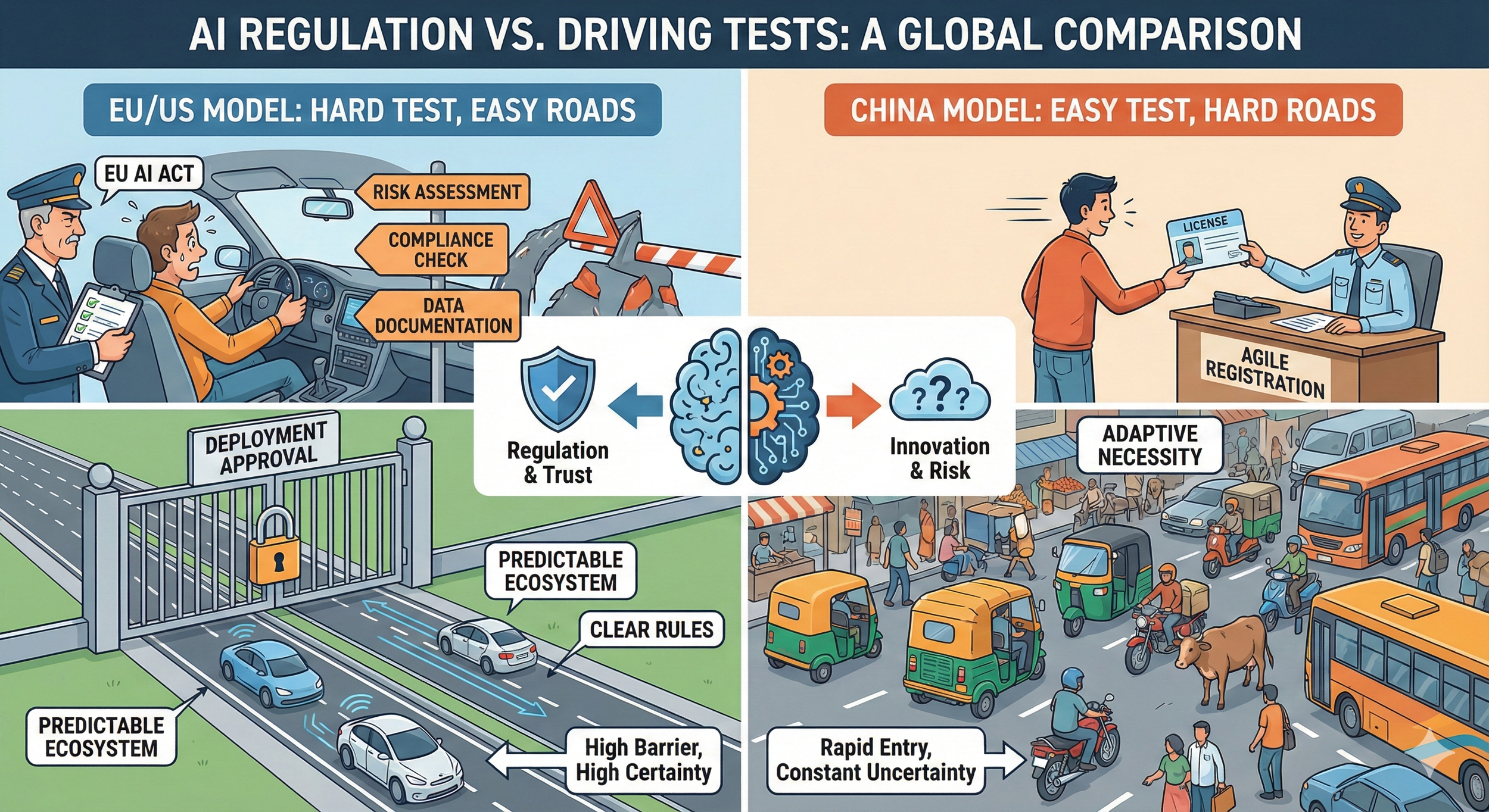 Driver's License TestS: A Tale of Regulatory Philosophies (And Now I Can't Unsee the Pattern)