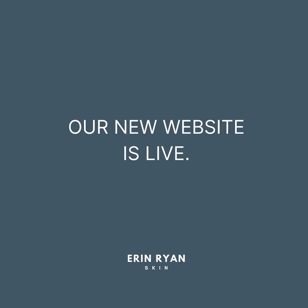 The wait is over 😉 erinryanskin.com.au is live and it&rsquo;s my most exciting menu yet ✨

Happy browsing ☺️