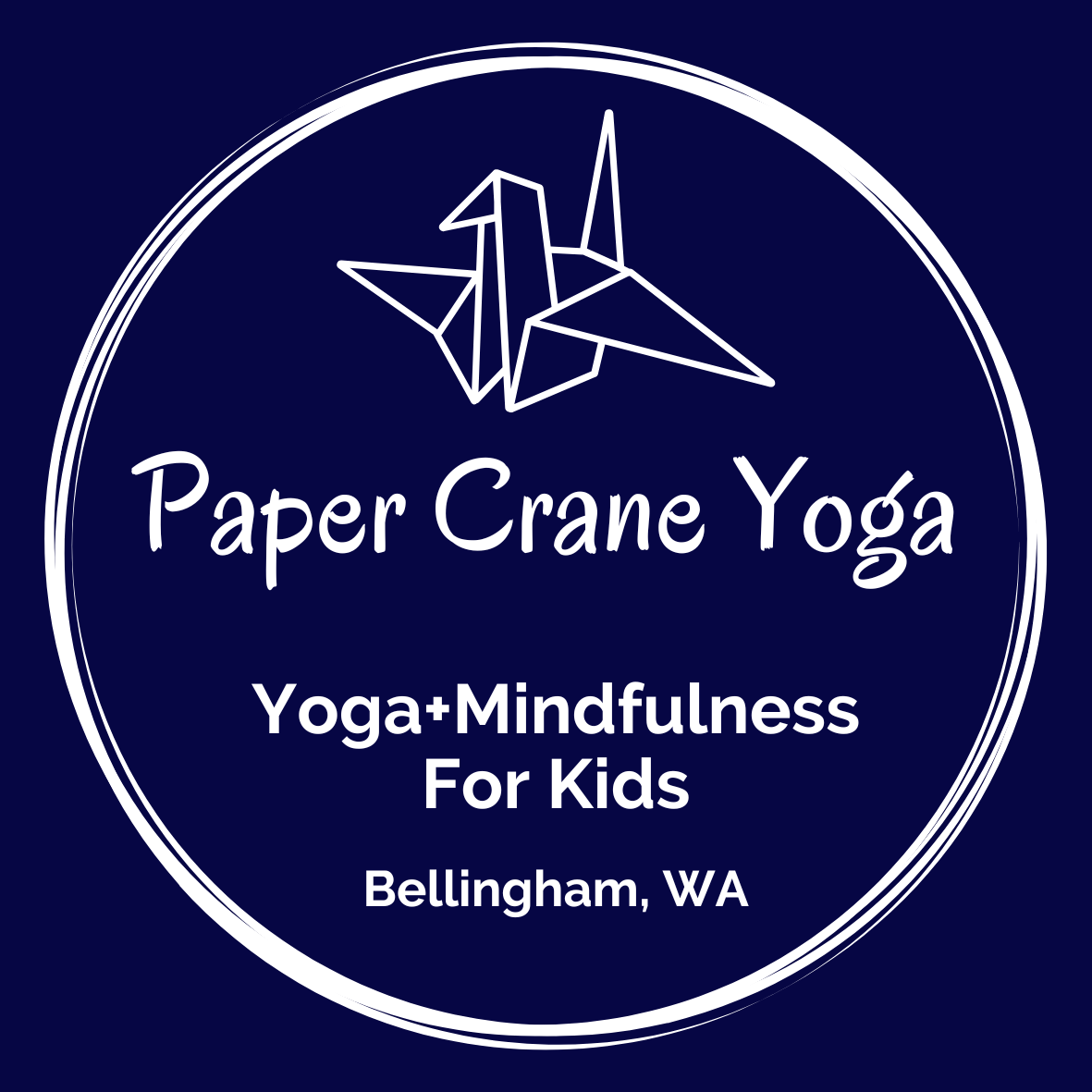 Paper Crane Yoga (Circle Sticker).png