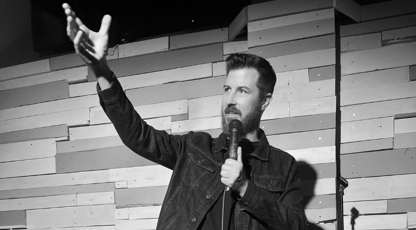 Paul Doyle Performs Stand Up Comedy on stage at The Stab Comedy Club in Sacramento