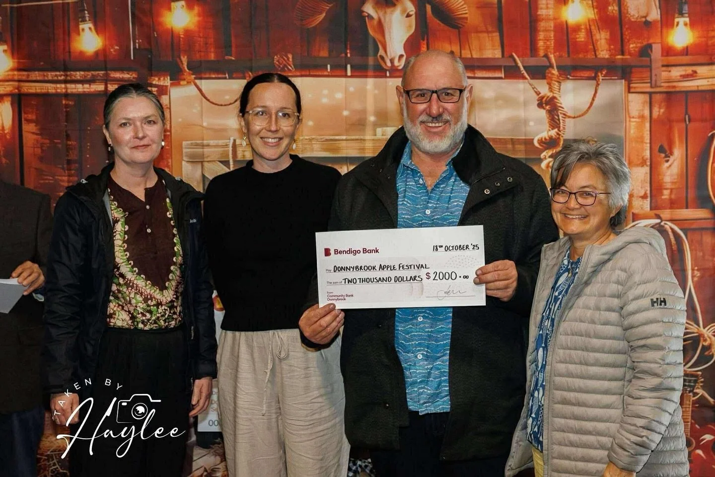 Thank you @bendigobankofficial Donnybrook for the generous $2000 donation to the 2026 Donnybrook Apple Festival! 🍎🍏 We will be using this money to provide some free activities for children and families next year 😊💫