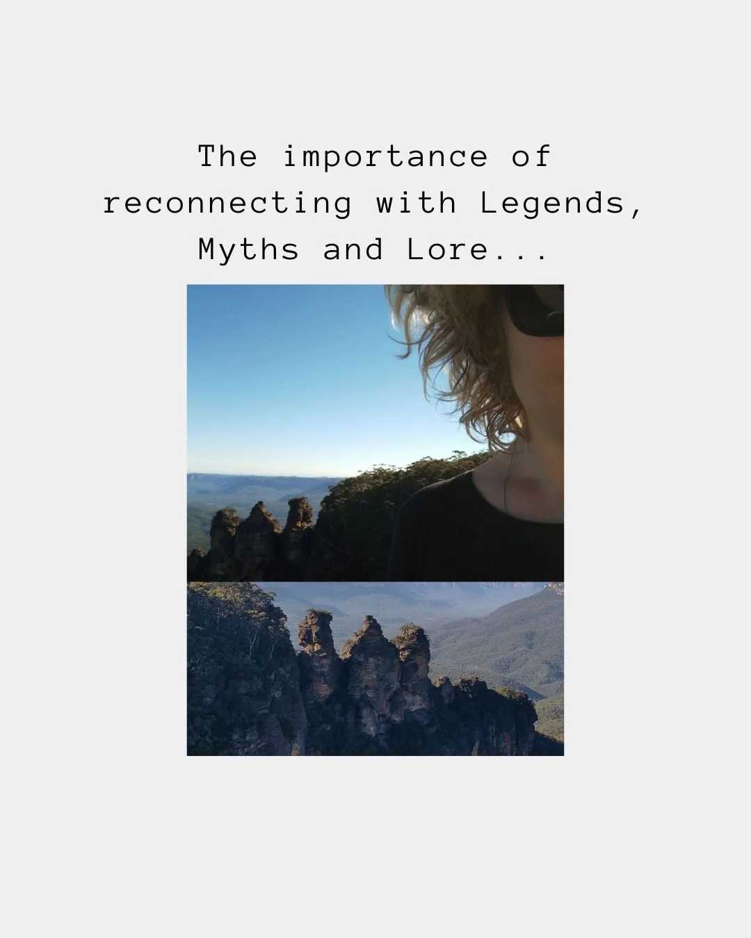 The importance of reconnecting with Legends, Myths and Lore…