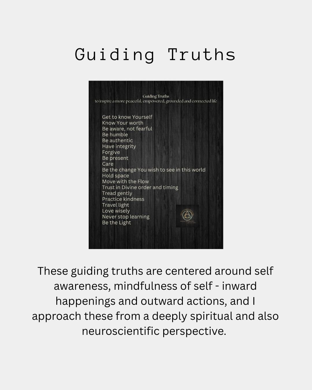 Guiding Truths