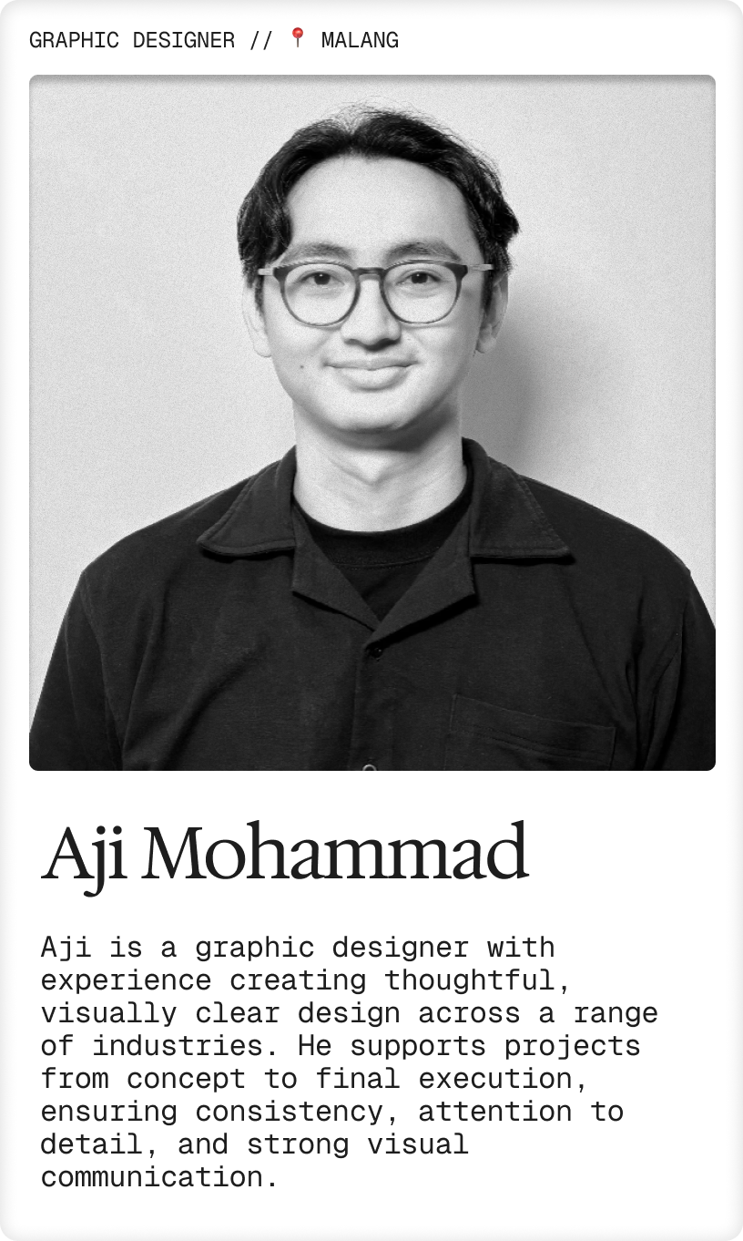 Portrait of Aji, Graphic Designer at Studio Full Circle