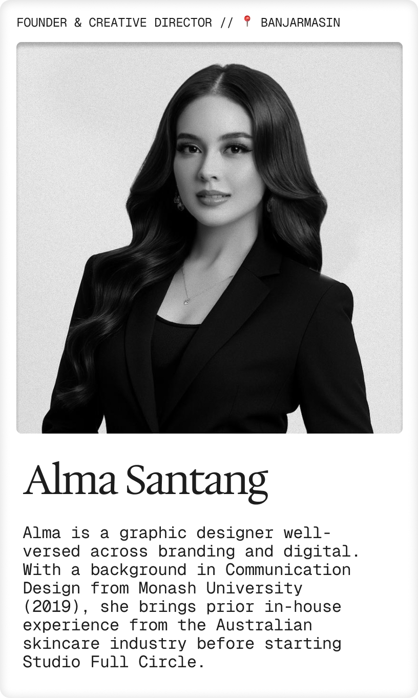 Portrait of Alma Santang, Founder at Studio Full Circle