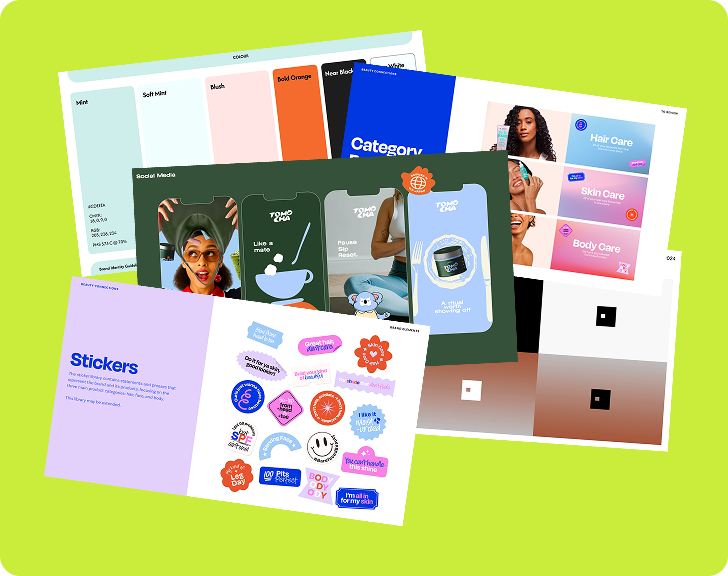 Illustration representing branding services — visual identity and strategy