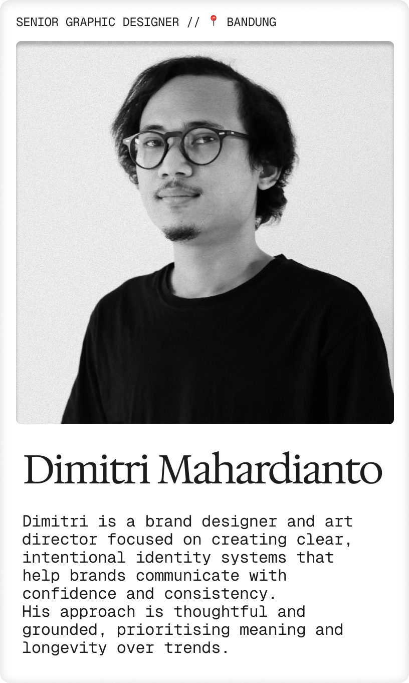 Portrait of Dimitri, Senior Designer at Studio Full Circle