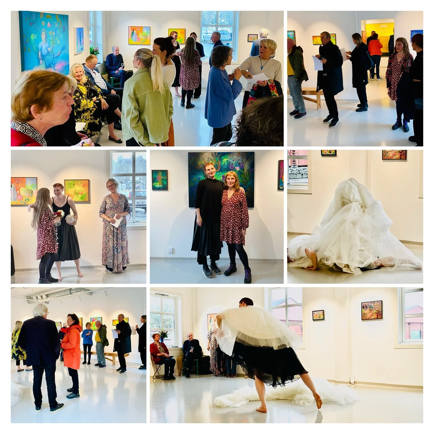 Hjertelig takk til standhaftig! publikum, danser &amp; koreograf Malin N&oslash;ss Vangsnes-Weaver og sist men ikke mindre: Utstillende kunstner Hennie Andersen💐💐
Hvilken &aring;pning p&aring; H&oslash;stutstillingen v&aring;r &laquo;Moments og Pea