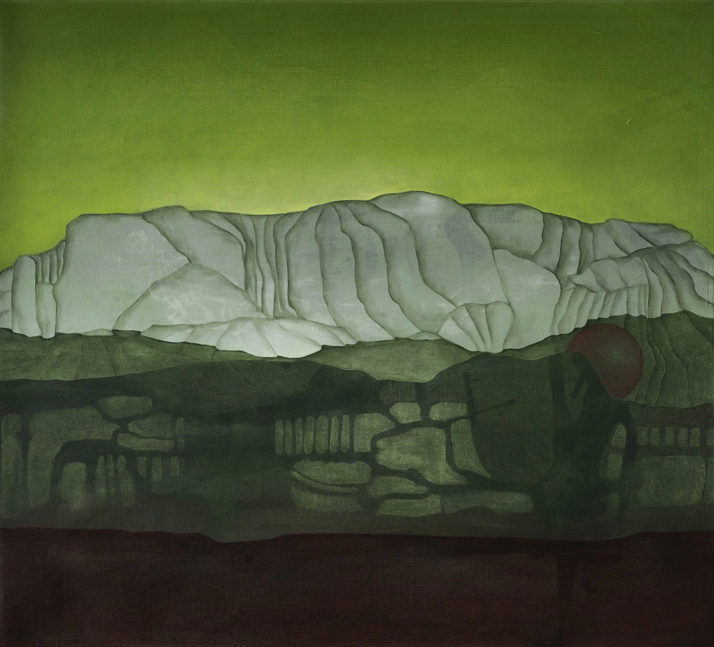 Landskap 90 x 100 cm.