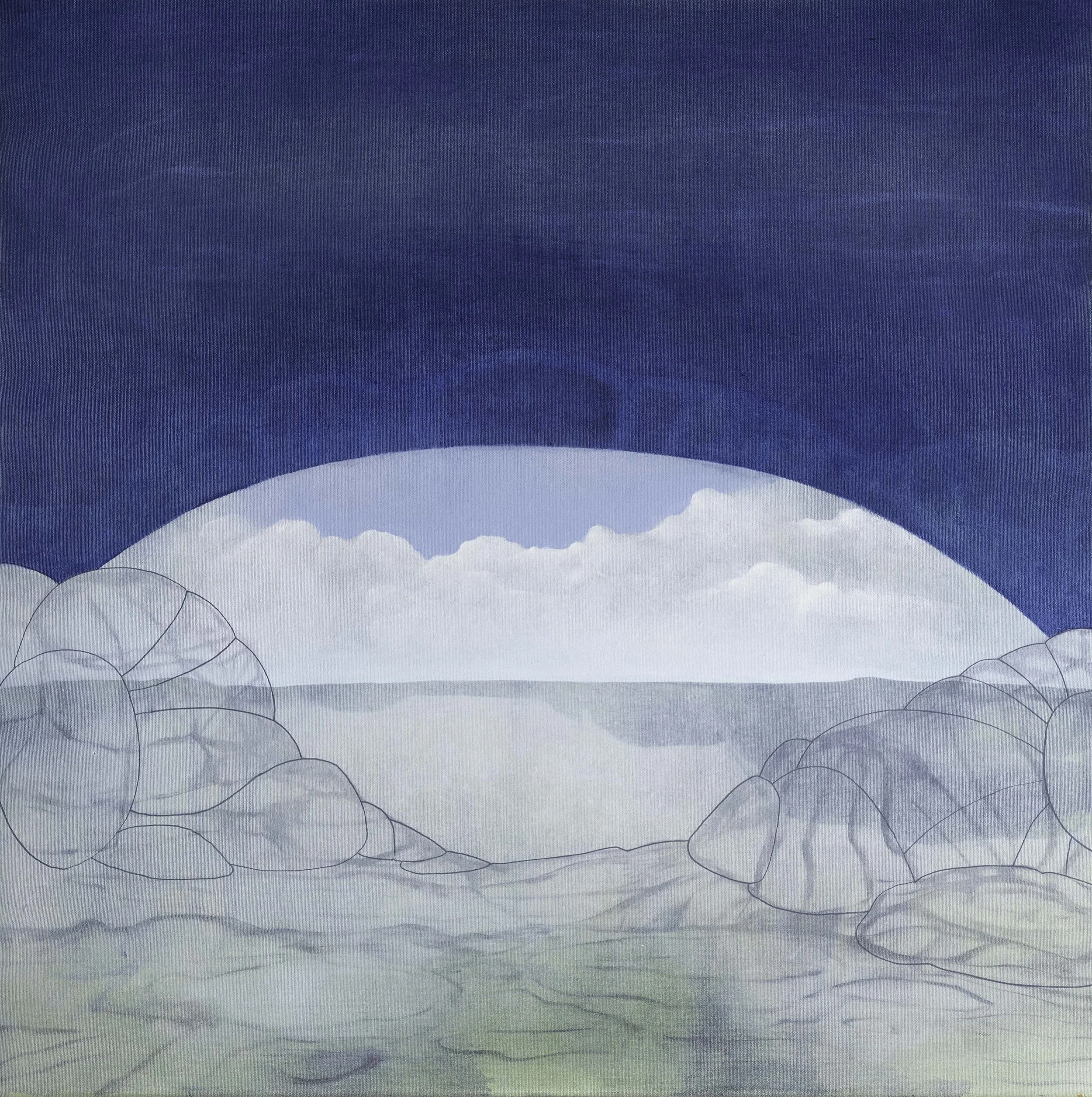 Dalla mattina alla sera (fra morgen til kveld) 70 x 70 cm.