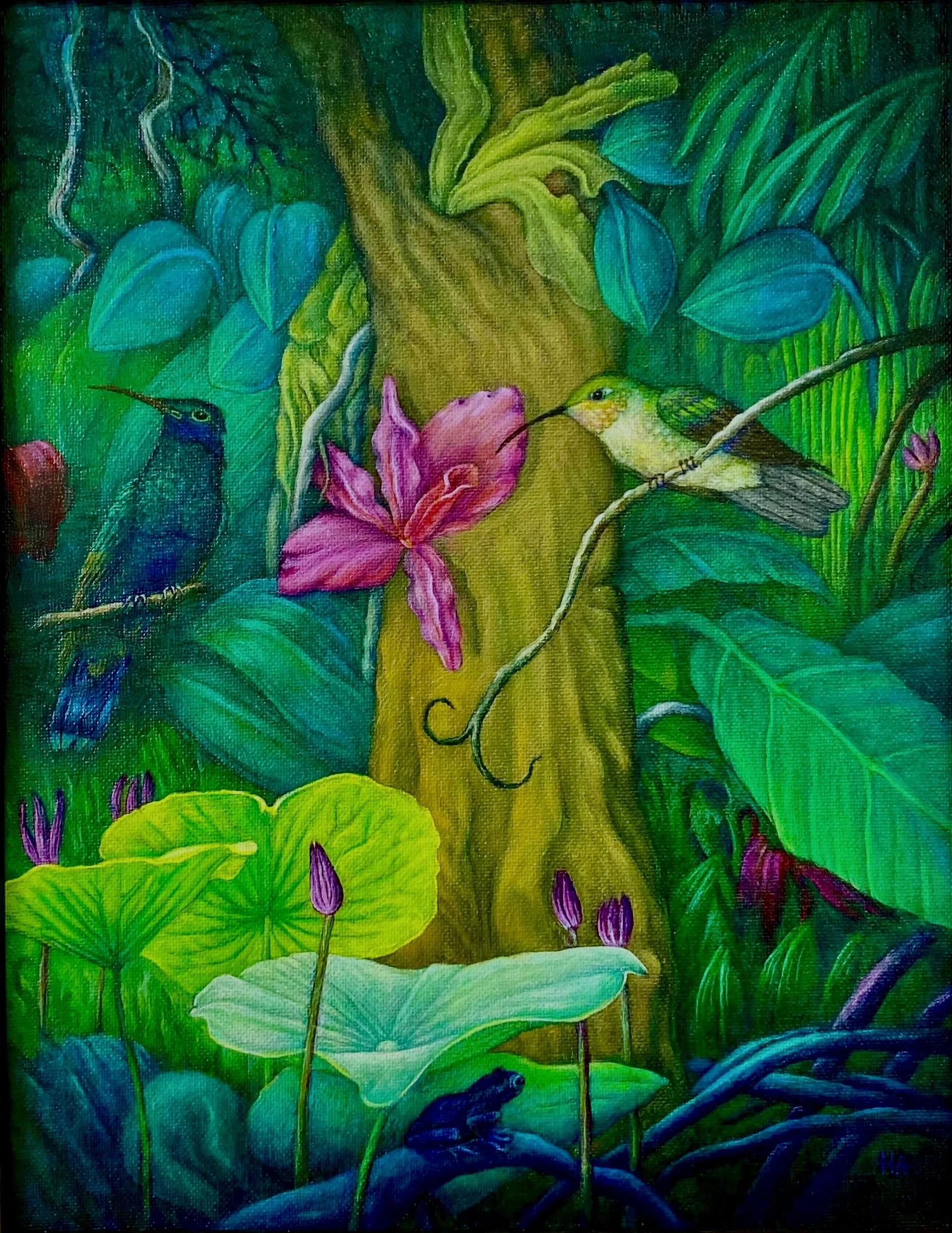 "Moment of Peace". 30 x 40 cm. Olje.