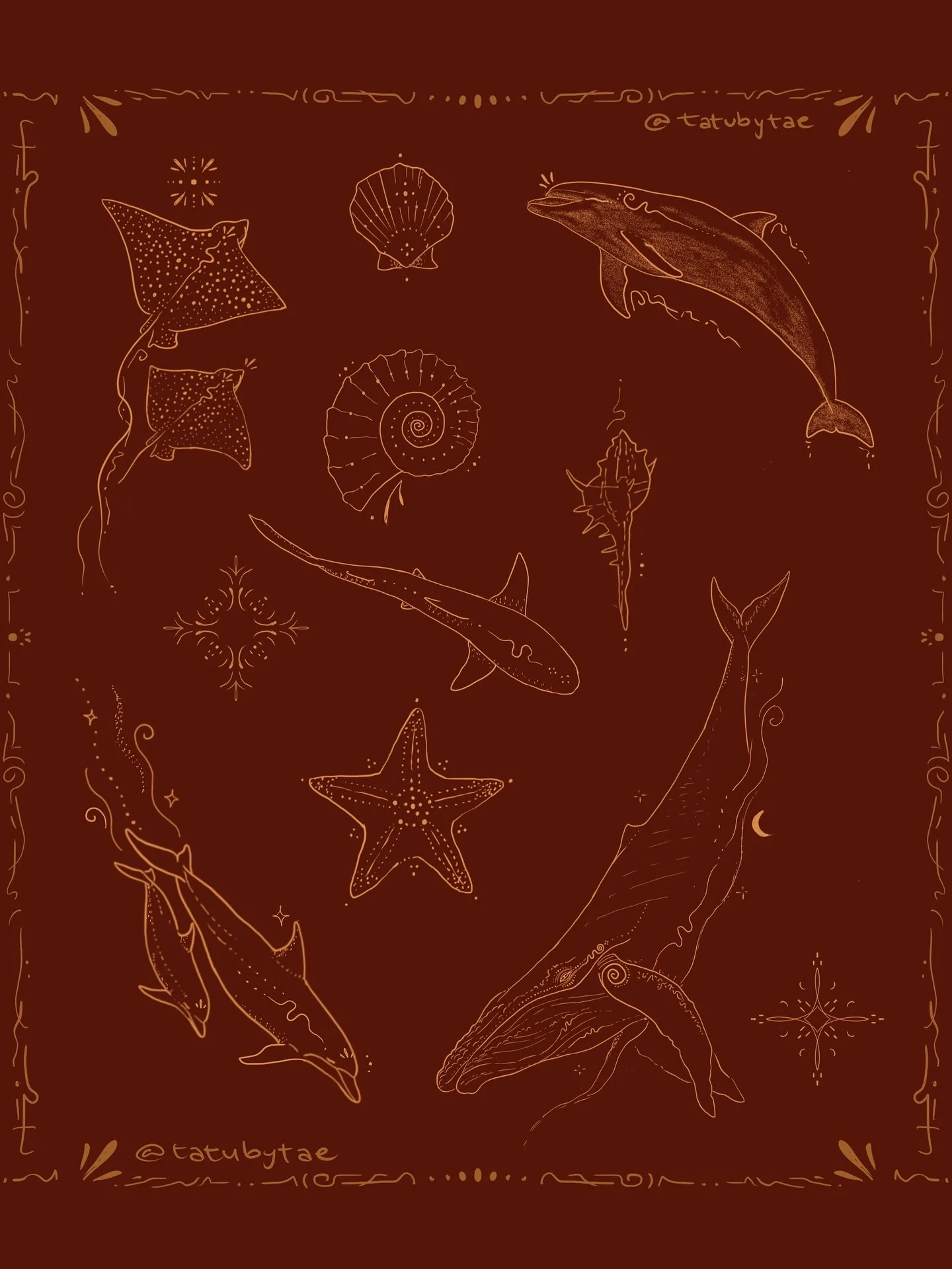 The ocean is calling!! What&rsquo;s your next tattoo? 
The humpback&rsquo;s are in full swing on the coast at the moment, bringing such beautiful energy 🥹🥰
One-off designs ✨
To claim please go through booking process 🫶❤️&zwj;🔥 or e m&agrave;il at