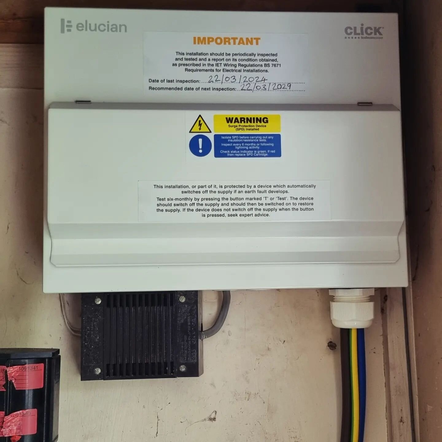 Another day, another nice new consumer unit!