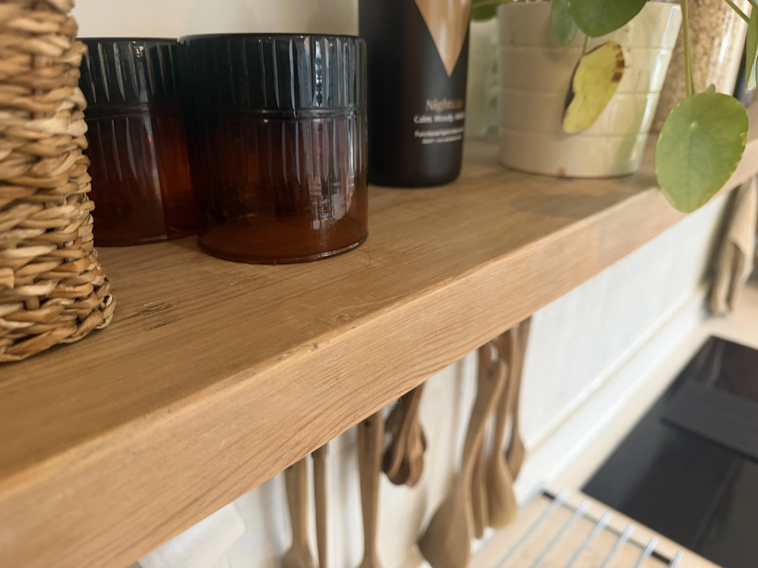 Custom Shelf's built and stained and Installed