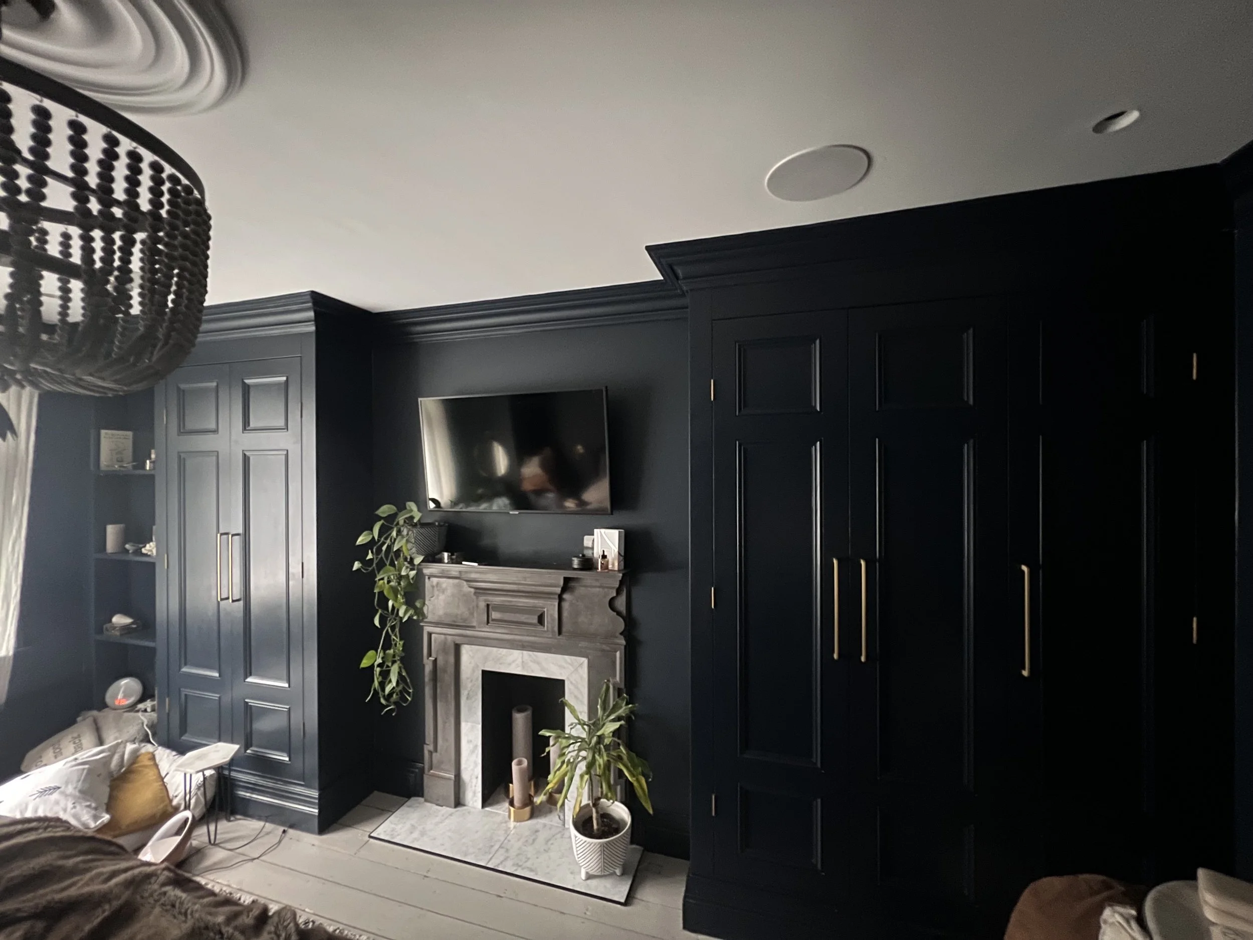 Wardrobe build and coving install as well as room decoration 