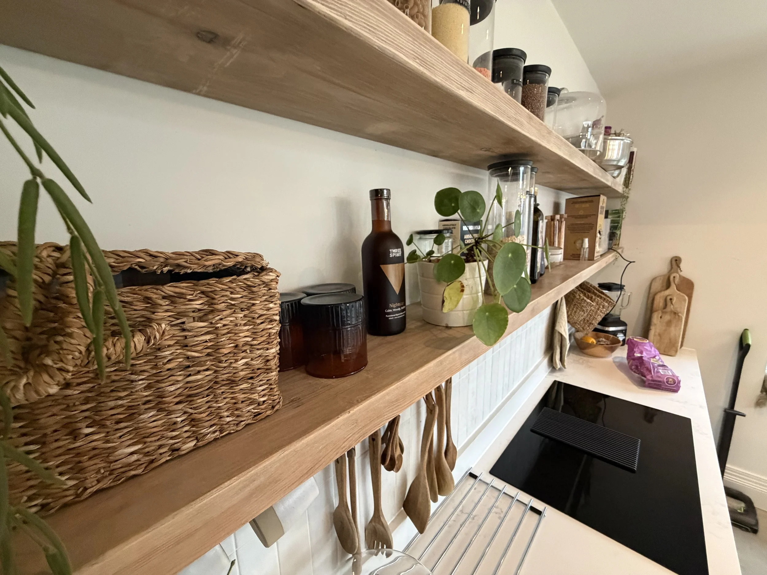 Custom Shelf's built and stained and Installed