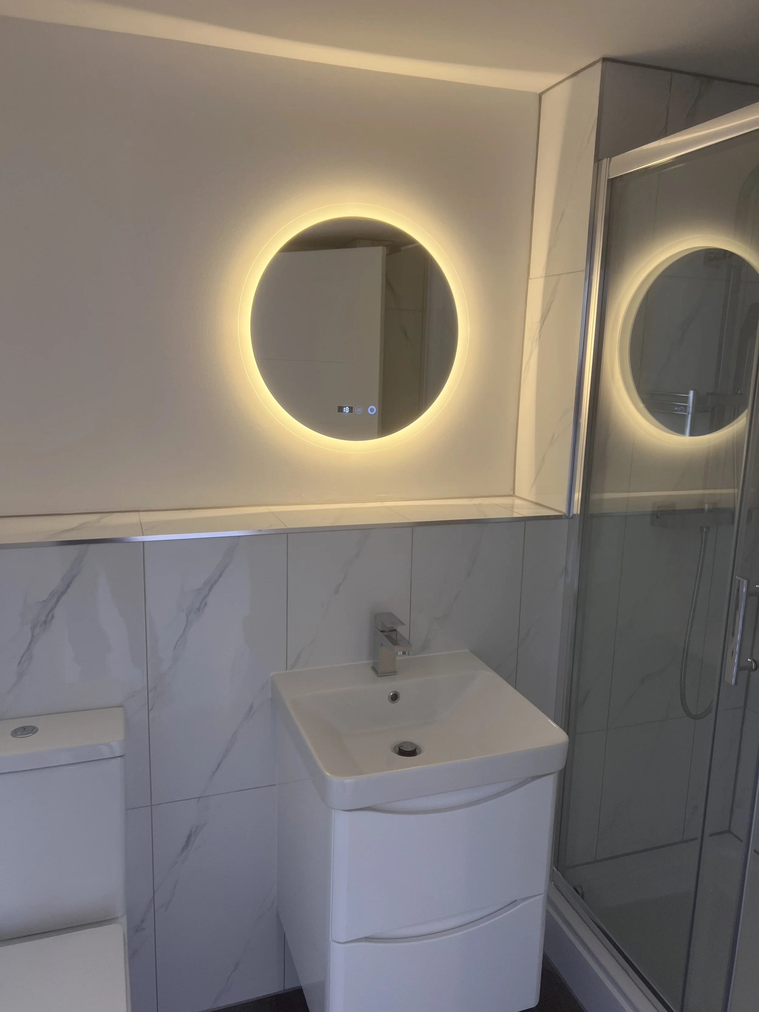 Mirror and Sink install