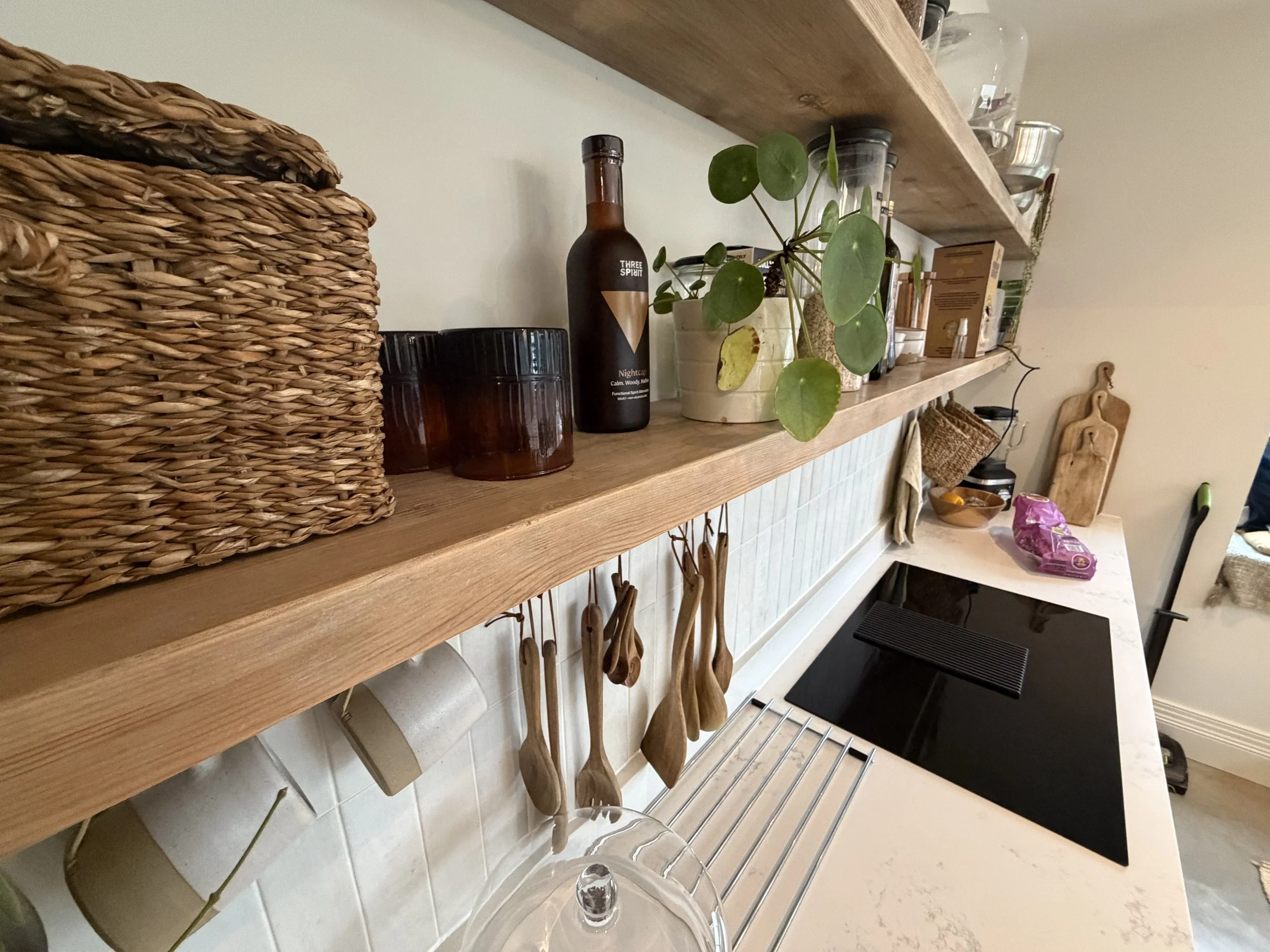Custom Shelf's built and stained and Installed