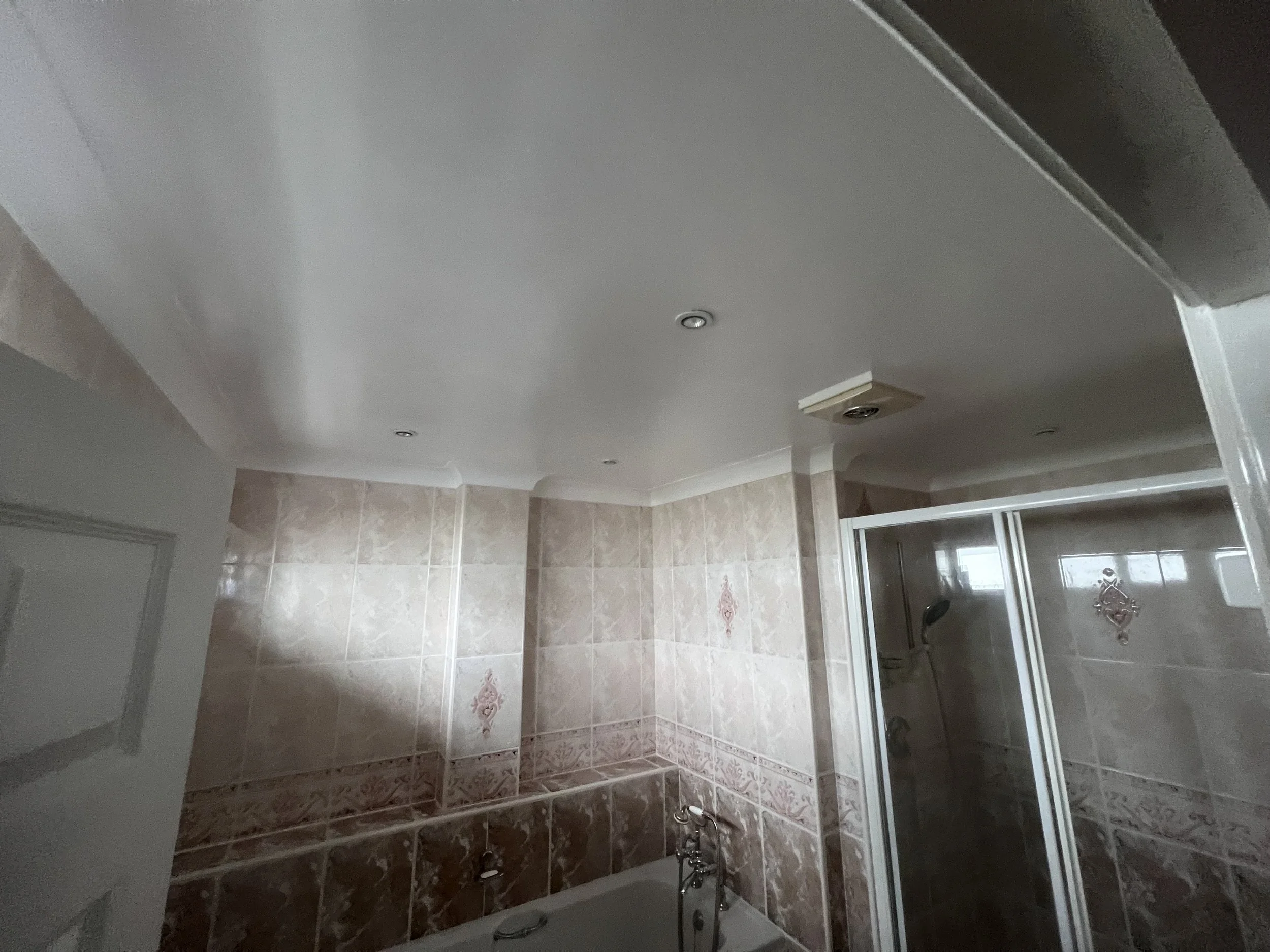 Ceiling Plastered and painted after leak from apartment above