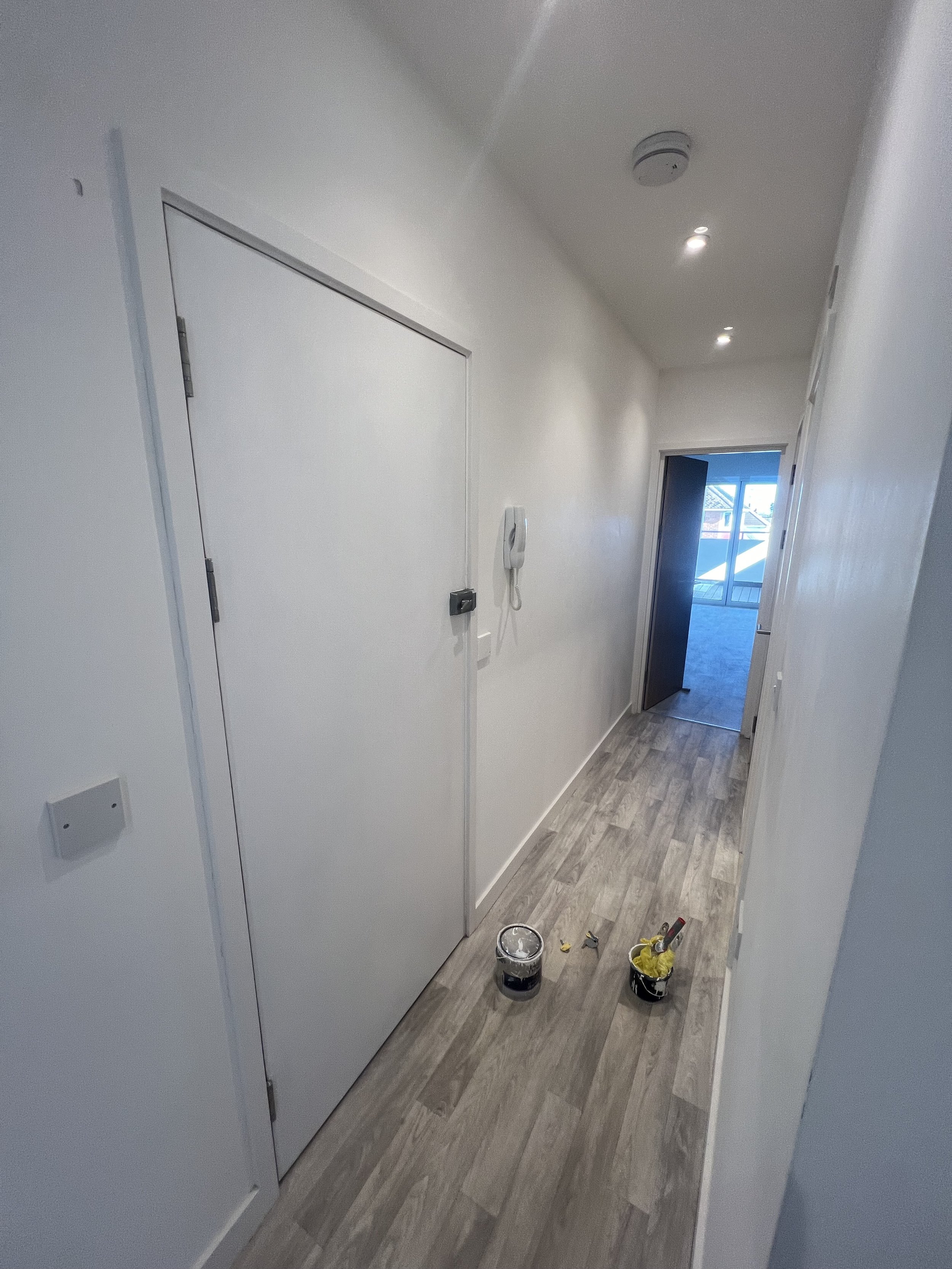 Repair and paint damaged door