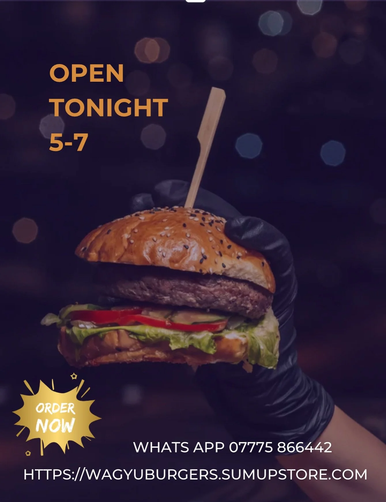 Open tonight 5&ndash;7 🍔

Here&rsquo;s what&rsquo;s on the grill 👇

🔥 Plain Jane &ndash; wagyu, cheese,no fuss, just proper good beef
🧀 Autumn Melt &ndash; cheddar, peppercorn sauce, pink pickled onions , and all the cosy vibes
💎 Black Gold &nda