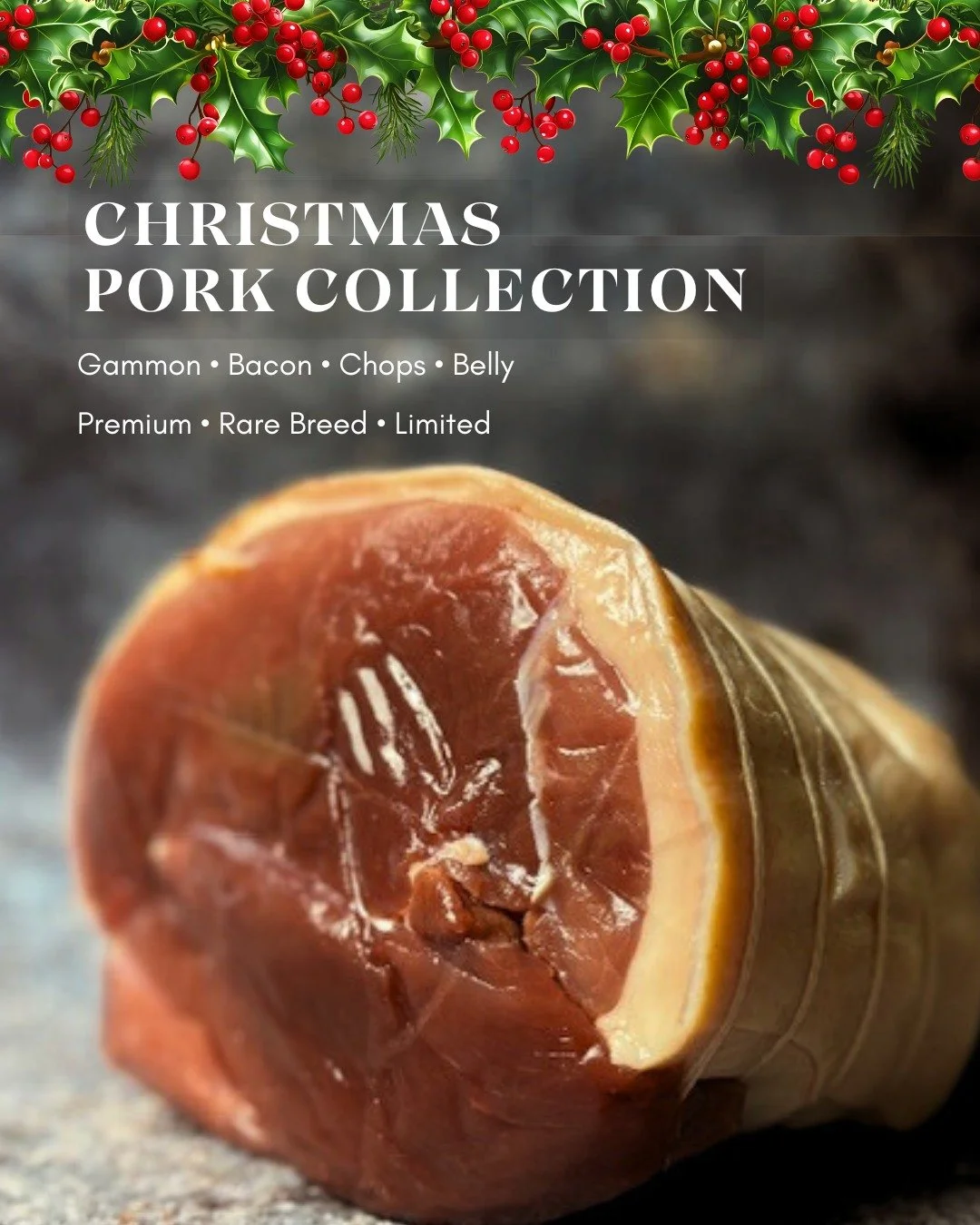 This isn&rsquo;t just Christmas Gammon&hellip;
This is Slow grown, Heritage Breed Christmas Gammon🎄✨

Our slow-grown, rare-breed British Lop gammon, dry-cured bacon, thick-cut chops and belly pork has flavour that&rsquo;s deeper, richer and altogeth