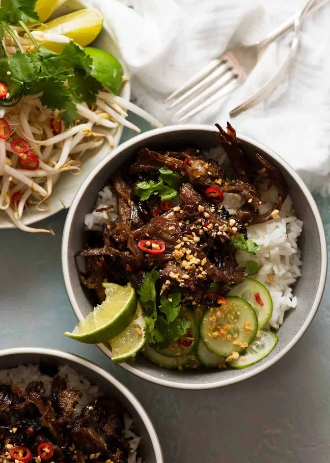 Caramelised Vietnamese Shredded leftover Beef