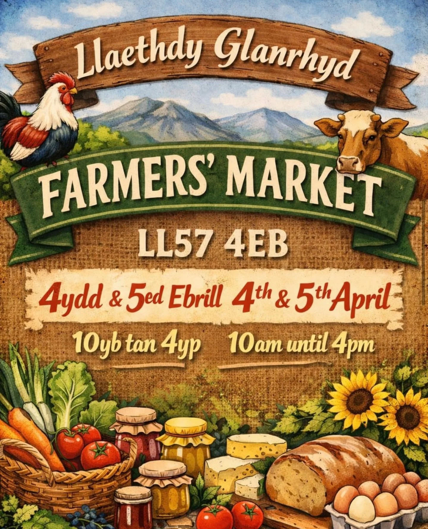 .
Find  us this Saturday. Dydd Sadwrn YMA 

We&rsquo;ll be at Glanrhyd Farmers Market this Saturday, 4th April, 10&ndash;4.

Bringing our Wagyu &mdash; raised slow, finished properly, and cut the way it should be.

Classic burgers.
Cracked black pepp