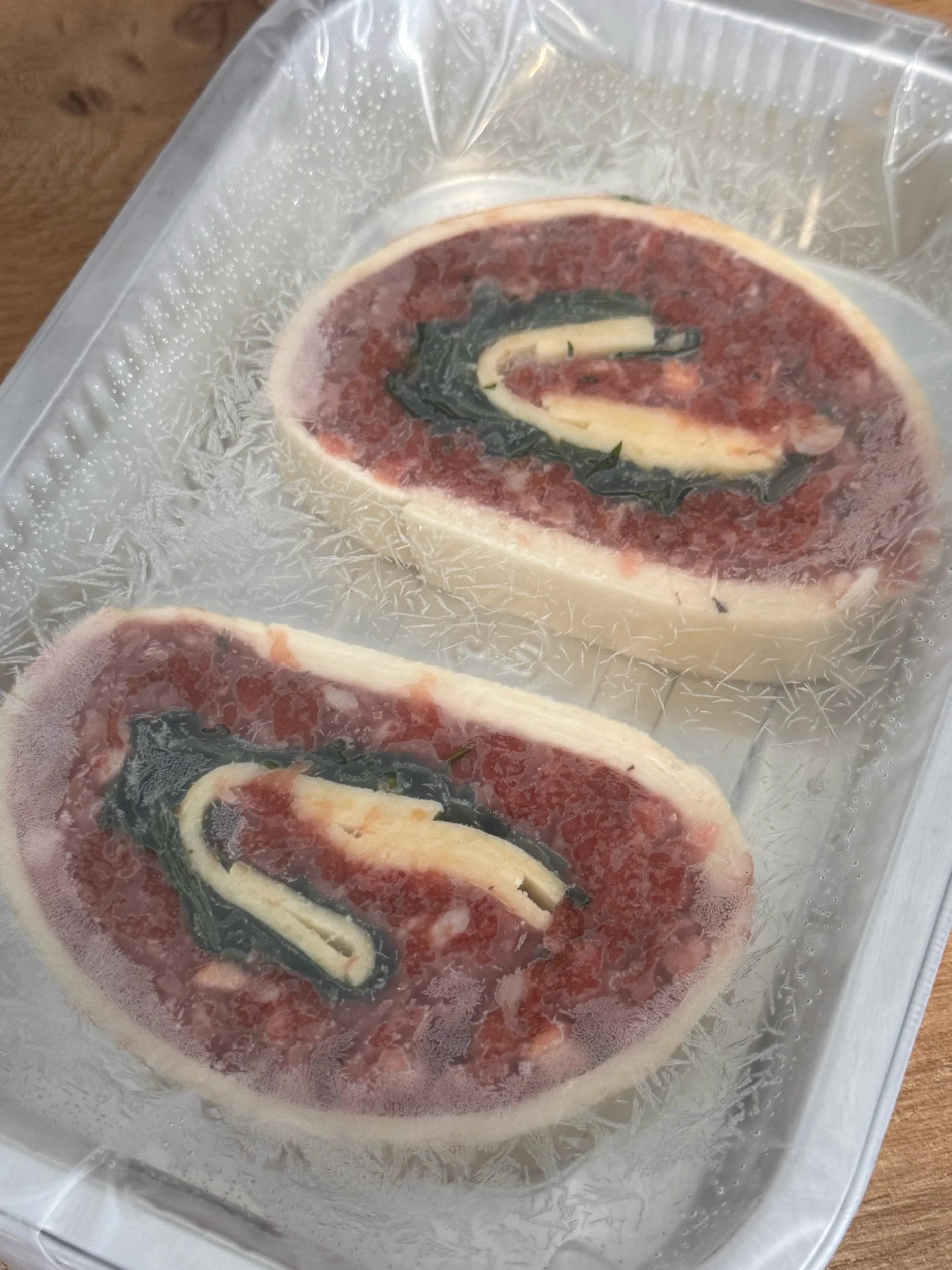 British Lop Pork & Apple Pinwheels with a Hot Honey Glaze
