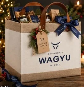 Snowdonia  Wagyu Reusable Shopper with leather handles